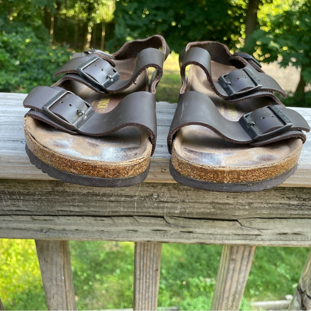 Birkenstock Dark Brown Adjustable Sandals
